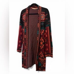 Soft Surroundings Geometric Knit Cardigan